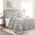 颜色: light gray, Lush Decor | Ravello Pintuck Caroline Geo Comforter 7Pc Set