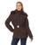 颜色: Chocolate, Michael Kors | Active Puffer With Fur Trim Hood A423409B