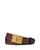 Ralph Lauren | Men's Pony Plaque Buckle Leather Belt, 颜色Brown