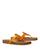 商品Tory Burch | Women's Miller Cloud Thong Sandals颜色Orange Citrine