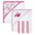 商品第2个颜色Pink, Baby Mode | Baby Girls Hooded Towel and Washcloth, 14 Piece Set