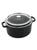 商品Staub | 4-Quart Cast Iron Round Cocotte with Glass Lid颜色BLACK