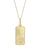 颜色: Capricorn, Alberto Amati | 14K Yellow Gold Zodiac Dog Tag Pendant Necklace, 18"