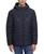 颜色: Navy Sea, GUESS | Men's Quilted Faux Leather Hooded Jacket