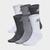 商品第1个颜色EV8011-HBW/Heather Grey/Black/White, Adidas | adidas Originals Trefoil Casual Cushioned Crew Socks (6-Pack)