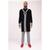 color Black, RON TOMSON | Men's Modern Longline Side Pocket Cardigan Sweater