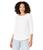 商品Madewell | Whisper Cotton Rib-Crewneck Long-Sleeve Tee颜色Optic White