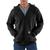 商品第1个颜色Black, Carhartt | Carhartt Men's Midweight Hooded Zip Front Sweatshirt