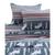 颜色: Dark Gray Reindeers, Tribeca Living | Cotton Flannel 3-Pc Extra Deep Pocket Sheet Set