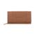 Mancini Leather Goods | Women's Pebbled Collection RFID Secure Mini Clutch Wallet, 颜色Camel
