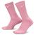 颜色: Elemental Pink/Sail, NIKE | Nike 3 Pack Dri-FIT Plus Crew Socks - Men's