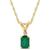 颜色: Emerald, Macy's | Sapphire (3/4 ct. t.w.) & Diamond Accent 18" Pendant Necklace in 14k Gold (Also in Ruby)