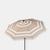 颜色: White, Sunnydaze Decor | Sunnydaze 9' Aluminum Outdoor Solar LED Lighted Umbrella with Tilt Teal Stripe