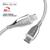 颜色: white, Naztech | Naztech Titanium USB-C to Lightning Braided Cable 6ft