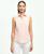 商品Brooks Brothers | Fitted Supima® Cotton Non-Iron Sleeveless Gingham Shirt颜色Peach