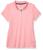 商品Nautica | Women's 3-Button Short Sleeve Breathable 100% Cotton Polo Shirt颜色Aloha Pink