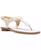 颜色: Vanilla, Michael Kors | Women's MK Plate Flat Thong Sandals