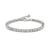 颜色: Clear, On 34th | Silver-Tone Flex Tennis Bracelet, 7" + 1" extender, Created for Macy's