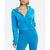 color Turquoise, Juicy Couture | Women's Logo Zip-Front Hoodie