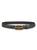 color DARK GREY, Balenciaga | BB Shiny Croc-Embossed Leather Belt