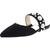 color Black, Nine West | Nine West Womens Logo Slip-On Mules