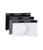 颜色: Black/White/Lead Grey, Lacoste | Cotton Stretch Essentials Trunks 3-pack