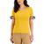 商品Tommy Hilfiger | Women's Cotton Striped Tie-Sleeve T-Shirt颜色Sunflower