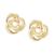 商品第2个颜色Gold, Macy's | Tricolor Love Knot Stud Earrings in 10k Gold, White Gold & Rose Gold