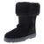 商品Style & Co | Style & Co. Womens Witty Suede Faux Fur Casual Boots颜色Black
