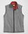 颜色: Grey-Orange, Brooks Brothers | Diamond-Quilted Zip Vest in Cotton Blend