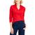 商品Charter Club | Women's Cotton Johnny Collar T-Shirt, Created for Macy's颜色Ravishing Red