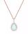 颜色: Opal, Macy's | Lab-Grown Opal (1 ct. t.w.) & Lab-Grown White Sapphire (1/2 ct. t.w.) 18" Pendant Necklace in 14k Rose Gold-Plated Sterling Silver (Also in Lab-Grown Ruby & Lab-Grown Blue Sapphire)