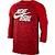 商品第3个颜色University Red, NIKE | Nike Men's Velocity Legend 3/4 Sleeve Baseball Top