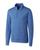 Cutter & Buck | Cutter & Buck Shoreline Heathered Quarter Zip Mens Pullover, 颜色tour blue heather