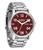 颜色: Silver/Cranberry, Nixon | Sentry Stainless Steel