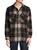 color BLACK_WINE, RON TOMSON | Woodsman Relaxed-Fit Plaid Shacket