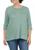 color Smokey Sage, Love, Fire | Plus Size Waffle Knit Shirttail Top