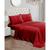 商品Juicy Couture | 100% Polyester Satin 3 Piece Sheet Set颜色Red