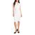 color White, VERONICA BEARD | Asymmetric Ruched Shirt Dress