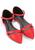 color Red, Mio Marino | Women's Formal Flat Dress Shoes