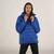 Members Only | Women's Popover Puffer Oversized Jacket, 颜色blue