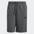 Adidas | Men's adidas Essentials Fleece 3-Stripes Shorts, 颜色dark grey heather / black
