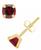 颜色: Garnet, Macy's | Gemstone Stud Earrings in 10k Yellow Gold