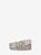 商品Michael Kors | Logo Buckle Leather Belt颜色PEARL GREY