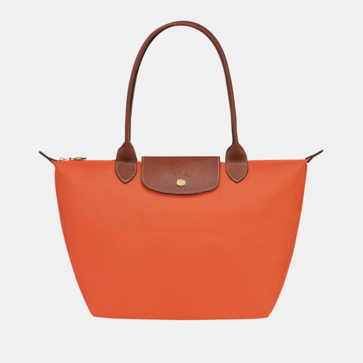 颜色: 橙色 P85, Longchamp | 珑骧饺子包女士LE PLIAGEL2605 089织物小号长柄可折叠手提包购物袋长柄单肩包马卡龙色