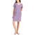 商品第2个颜色Dusty Lilac Geo, Charter Club | Women's Short Sleeve Cotton Essentials Chemise Nightgown, Created for Macy's
