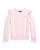 商品Ralph Lauren | Girls' Ruffled Fleece Sweatshirt - Little Kid, Big Kid颜色Hint of Pink