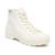 商品ZODIAC | Women's Ludlow Bootie High Top Lace-Up Sneakers颜色White Twill Canvas