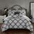 颜色: Grey, Chic Home Design | Lalita 8 Piece Reversible Comforter Bed In A Bag Hotel Collection Geometric Medallion Pattern Print Bedding Set TWIN