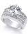 颜色: Silver, Charter Club | Crystal Triple-Row Ring in Fine Silver Plate or Gold Plate, Created for Macy's